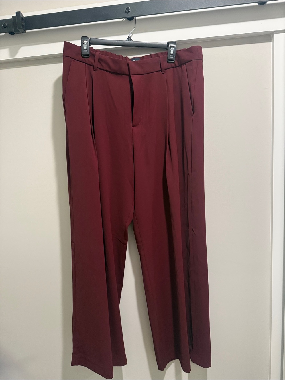 Women’s Tailored Burgundy Dress Pants